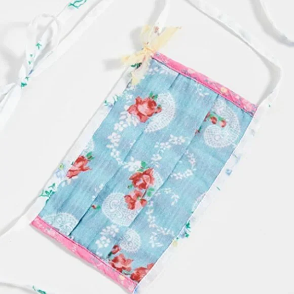 Loveshack Fancy Mask - Blue Bamba Multi - Never Worn - Picture 1 of 4